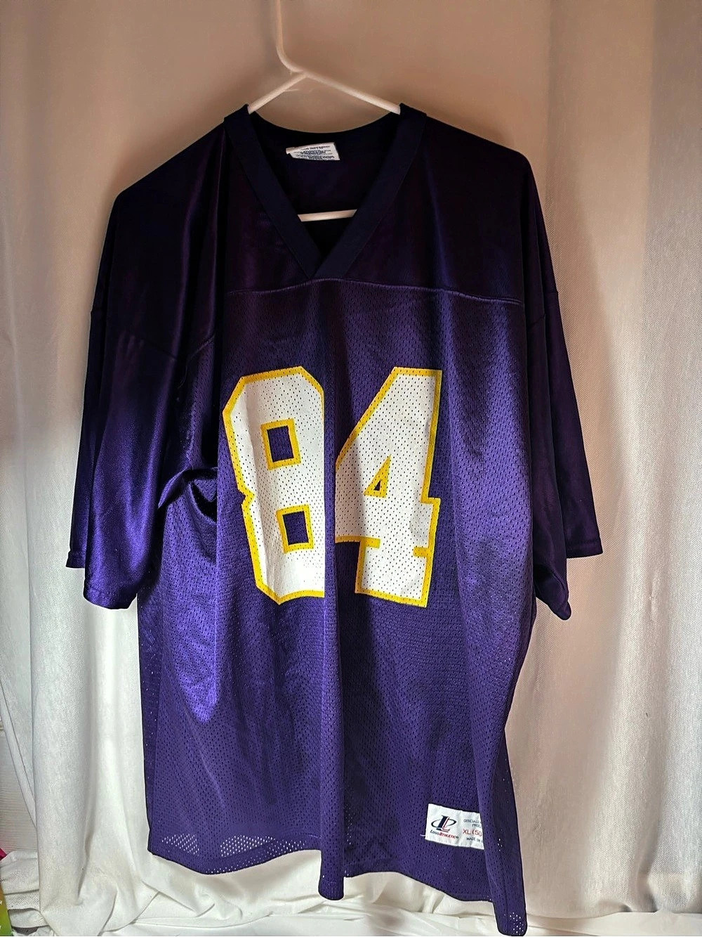 Logo Athletic Moss 84 Purple Football Jersey Size XL